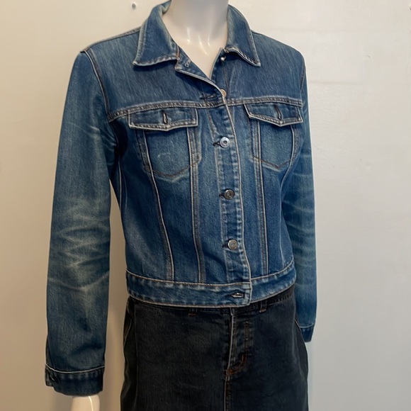 Gap Denim Fitted Jacket Medium - Picture 1 of 8